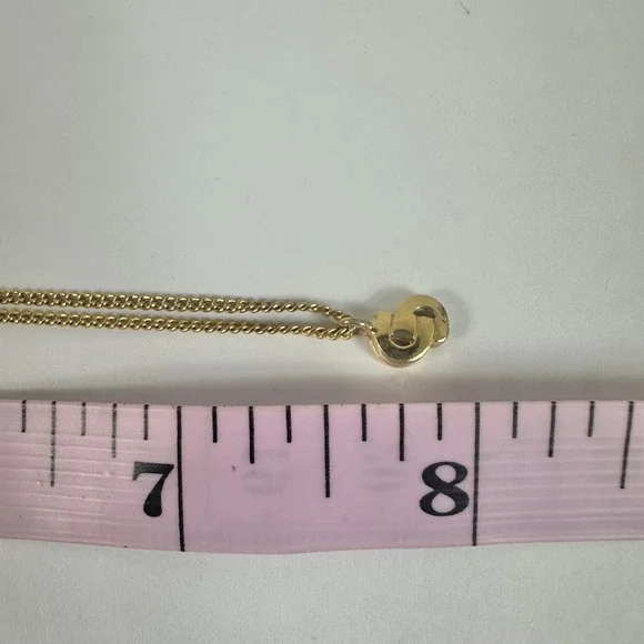 Vintage Christian Dior CD Logo Gold Chain Necklace Designer Jewelry - Picture 9 of 9